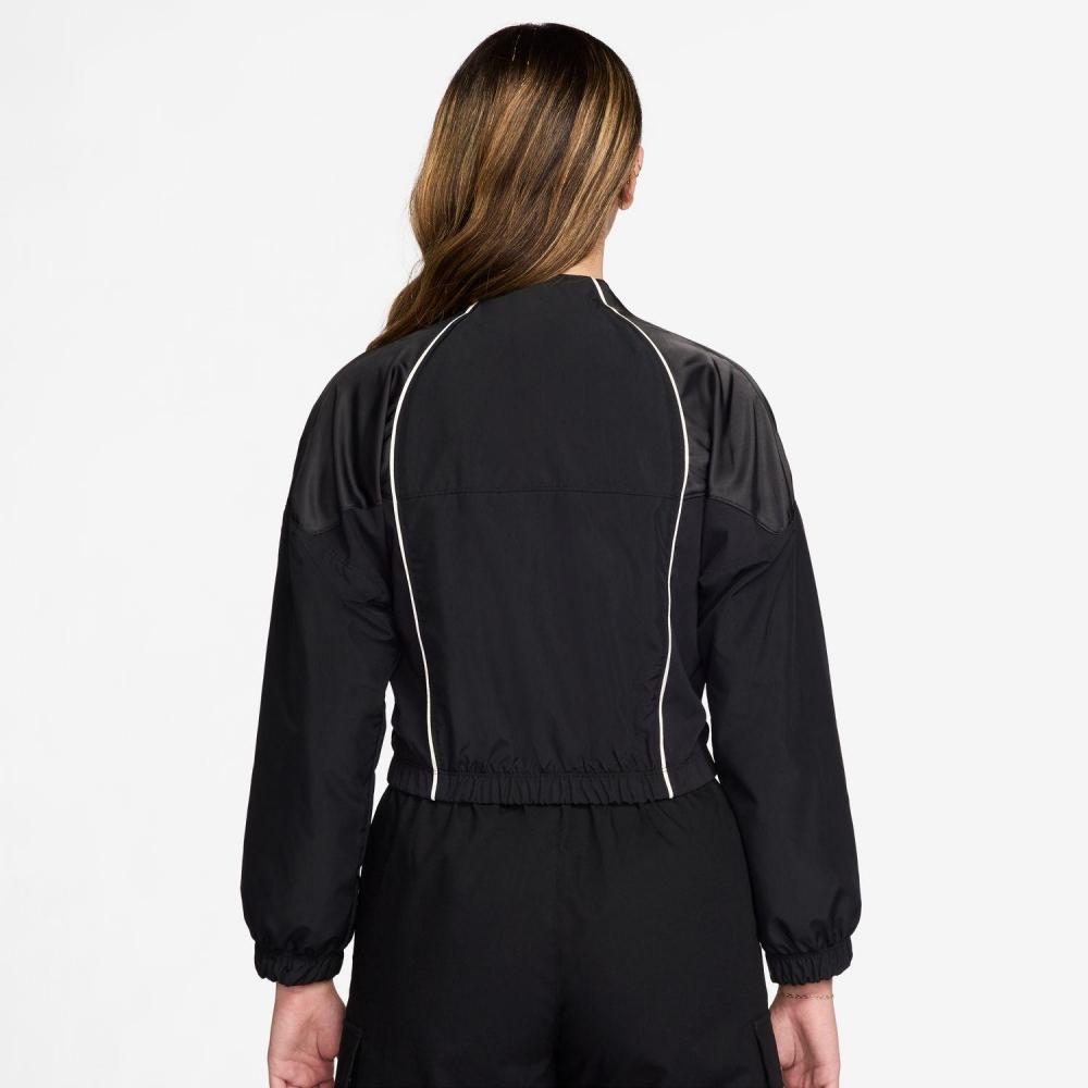 Nike W Shrunken Trk Jkt Mod If0217 010black Sail