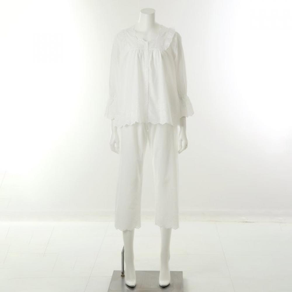 VenuS Women S Solid Lace Pajama Vpaa209w Ivory/85