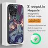 Art Lonomycin Style Popular Phone Case For iPhone 17 16 15 14 13 12 11 Plus Pro Max  High-end Luxury Magsafe Sheepskin
