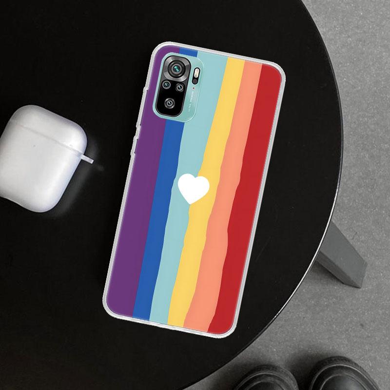 Rainbow Gradient Love Phone Case Cover for Xiaomi Redmi Note 15 14 13 12 11 Pro Plus 14S 12S 11S 11T 11E 10S 10 Customized Funda
