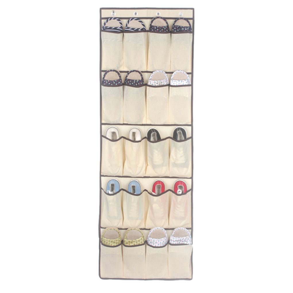 

20 Pockets Over Door Hanging Bag Box Shoe Rack Hanger Storage Tidy Organizer