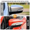 For Ford Kuga Escape Ecosport 2013- Rearview Mirror Trim Anti-Scratch Strip Side Mirror Sticker Cover Styling Accessories