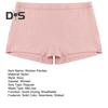 Women Mid Rise Shorts Panties Seamless Solid Color High Elastic Slim Fit Ribbed Safety Shorts Briefs Underpants
