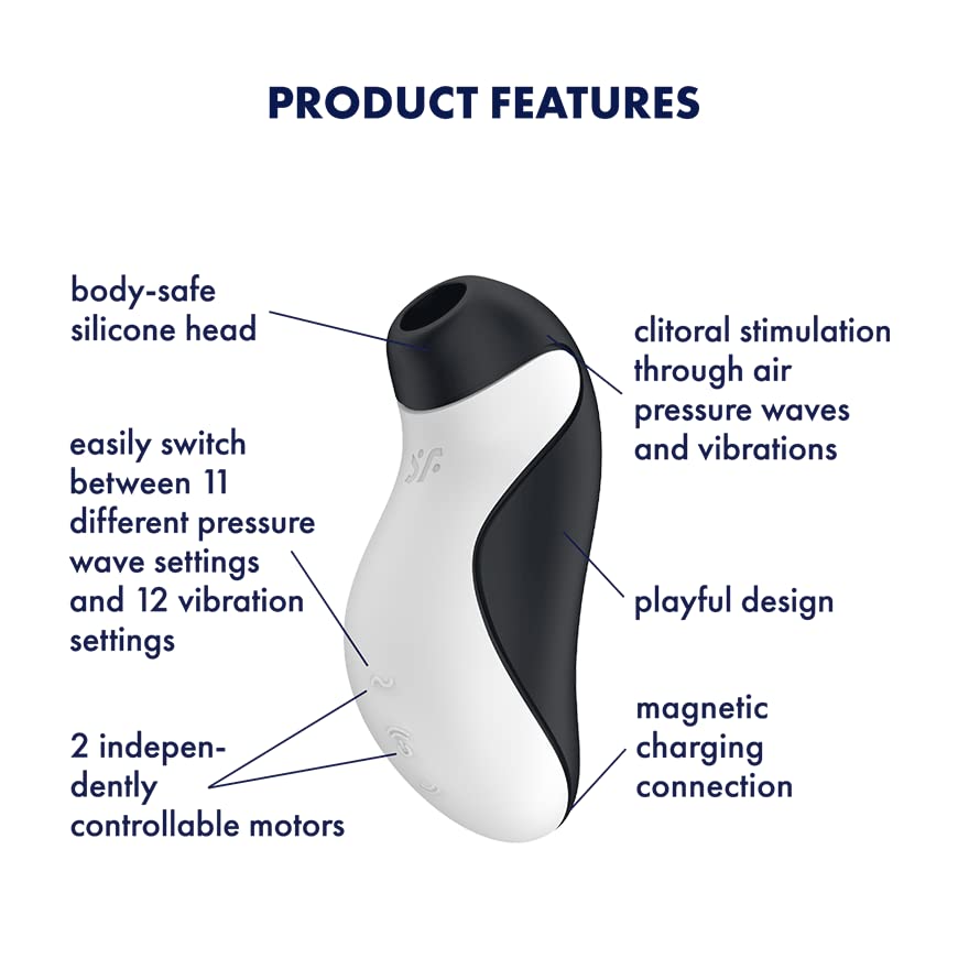 Satisfyer Orca Killer Whale Suction Vibrator Clitoris Clitoral Suction Rotor for Women Instant Orgasm Love Goods Sex Toy Vibration and Suction Air