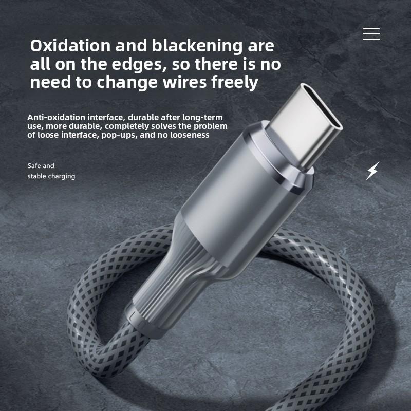 3 In 1 100w Roman Fast Charging Cable Type C Usb Micro For Iphone Samsung Huawei Xiaomi Pilot Lamp Charger Usb C