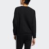 Adidas Neo Basics Sweatshirt With Sleeve Stripes Women Sweatshirt Black HG9052