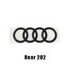 4 Ring Audi Q5 Quarrto Sline Sticker Car Front Hood Grill Emblem Rear Trunk Badge Sticker Side Decoration Accessory Q5 2014-2019
