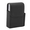 PU Leather Cigarette Box Woven Pattern Cigarette and Lighter Holder Multifunctional 20 Pieces Cigarette Case