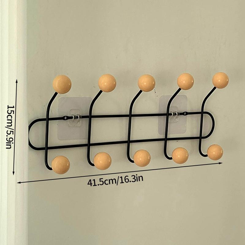 Key Storage Hook Multi-functional Hook Coat Living Room Bedroom Storage Hooks Wall Non-marking Decoration Accessories