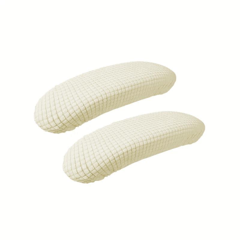 1 Pair Office Chair Armrest Covers Removable Elastic Waterproof Fabric Washable Protective Pads for Desk Chairs