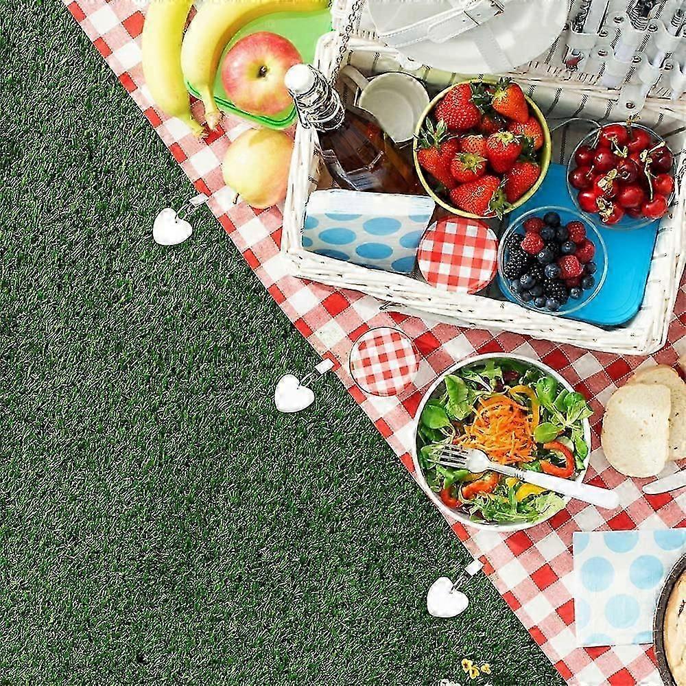 10 Pack Natural Stone Tablecloth Weights Weatherproof Tablecloth Weights with Clip for Garden Picnic Party Kitchen Restaurant