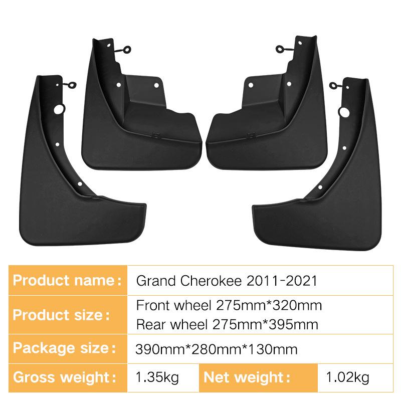 Apărătoare de noroi moale din piele pentru Jeep Grand Cherokee 2011-2021