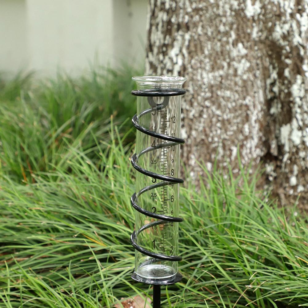 Frostproof Rain Gauge With Metal Ground Spike Easy To Read Design For Garden Courtyard