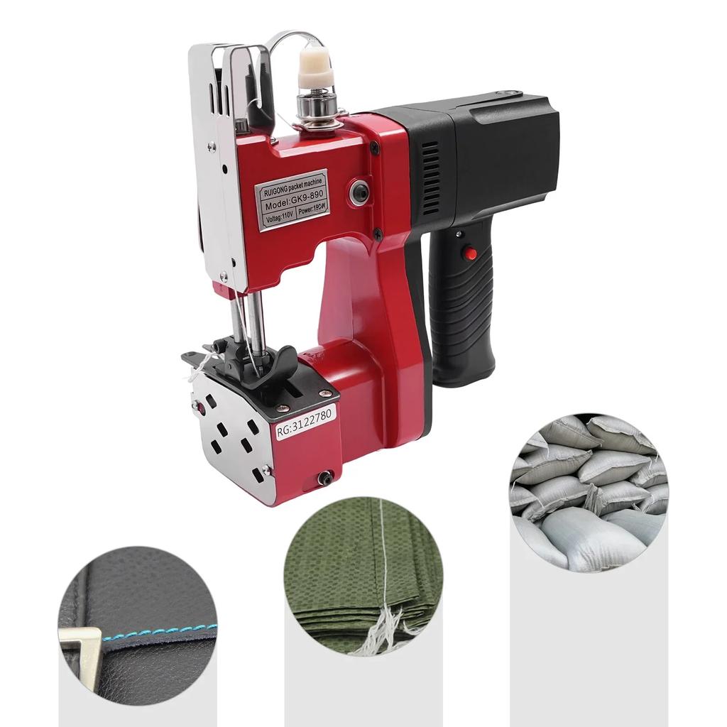 Electric Bag Sewing Machine, Industrial Bag Sealer with Charger, High-speed Portable Electric Bag Sewing Machine
