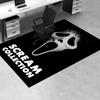 Scream Ghostface Horror Büro Teppich Weiche Polyester Eingangsteppich Waschbar Rutschfest Maschinenwaschbar