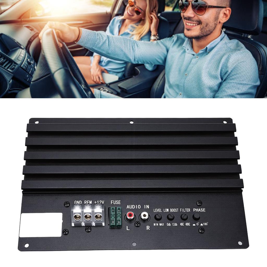 Car Exposed Amplifier Board 800W High Power Aluminum Alloy Car Amp Board for 8 to 12 Inch Woofer