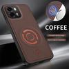 Pour OPPO Reno 16 Pro 16F Coque Simple Magnétique Adhésive Cuir Texturé Housse Protection Contre les Chutes Douce pour la Peau Pour OPPO A6 X Funda