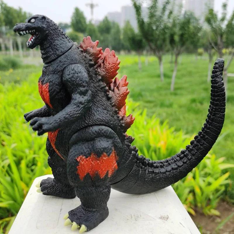 Big Red Lotus Godzilla Destoroyah Hedorah Mechanical Space Godzilla VS King Kong Kidora Soft Rubber Monster modei Toy kid gift