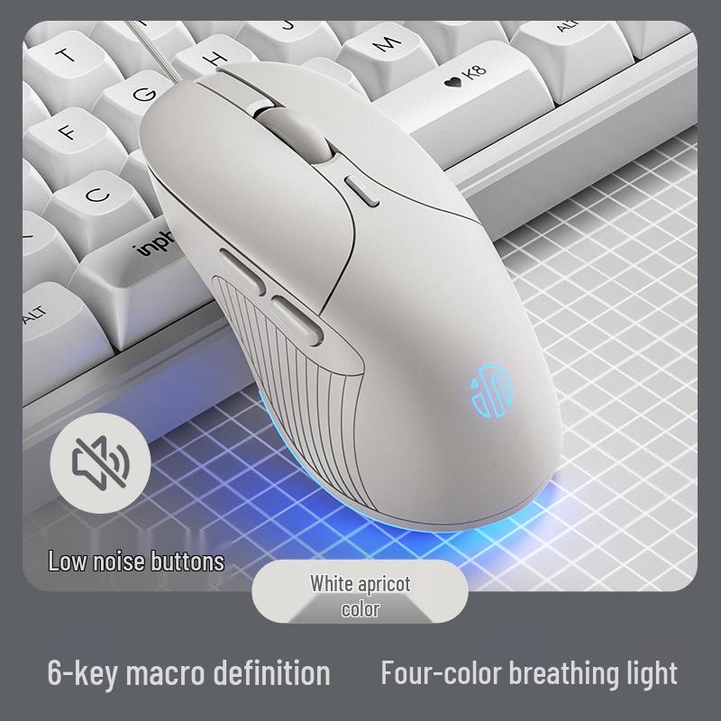 

Inphic B2 Silent Ergonomic Wired Gaming Mouse Standard Package