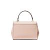 Michael Kors Mk Ava Vintage Couleur Unie Rabat Polyvalent Sac à Main en Cuir avec Pendentif Logo pour Trajet Quotidien Sac Bandoulière Mini 32F5GAVC1L-SOFT-PINK