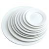 White Ceramic Round Flat Western Dinner Plate
