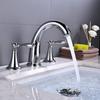 Vintage Gold 3-Hole Double Handle Basin Faucet Set