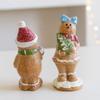 Cute Gingerbread Figurine Resin Crafts Christmas Decorations Desktop Atmosphere Ornaments Holiday Gift Arrangements Props