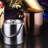 3 Liter Double Thermal Insulation Nordic Bar KTV Stainless Steel Ice Bucket
