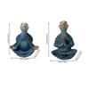 1pc Yoga Meditation Sitting Turtle Animal Statue Outdoor Resin Crafts Home Decoration Accessories
