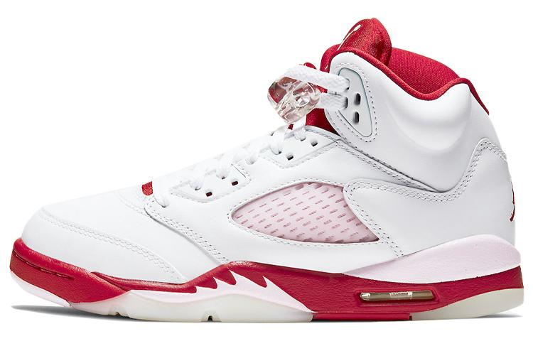 Jordan 5 Retro Белый Розовый Красный GS 440892-106 35.5