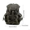 Canvas Backpack Casual Daypack Outdoor Portable Men Women Hiking Travel Rucksack Knapsack for
