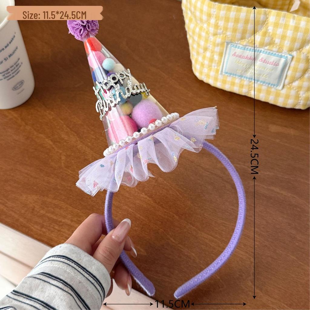 Bonita diadema de antena de peluche con forma de palito de Niuniu: accesorio divertido para el cabello para fiestas y maquillaje.