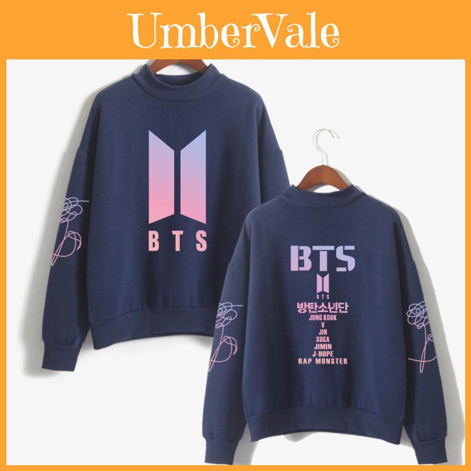 Bts Kpop Svetr In Bloom Unisex Mikina Jung Kook Bangtan Boys Stylová Pohodlná Bavlněná Směs