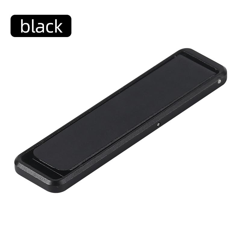 2022 Magnetic Grip Flip Aluminium Alloy Adjustable Adhesive Back Miniature Invisible Thin Folding Stand Mobile Phone Holder Aluminium Alloy чёрный