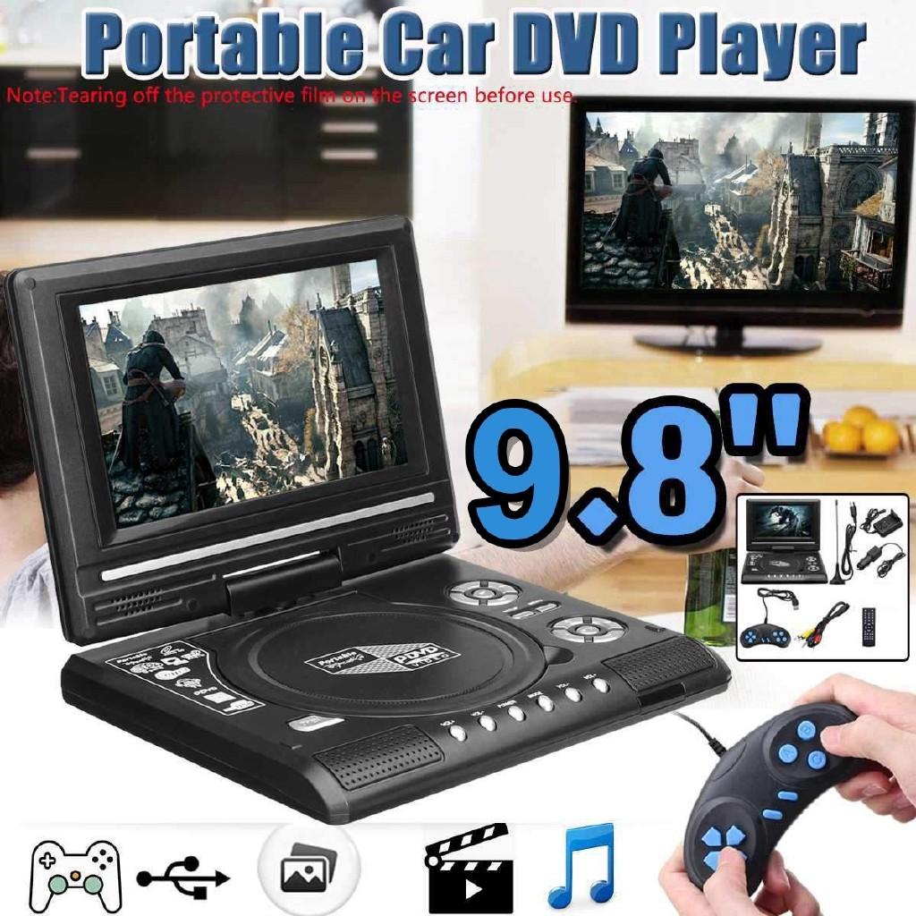 9.8 Inch Portable Mobile Video Player Multifunction Car DVD EVD VCD Player High Definition Broadcast Equipment