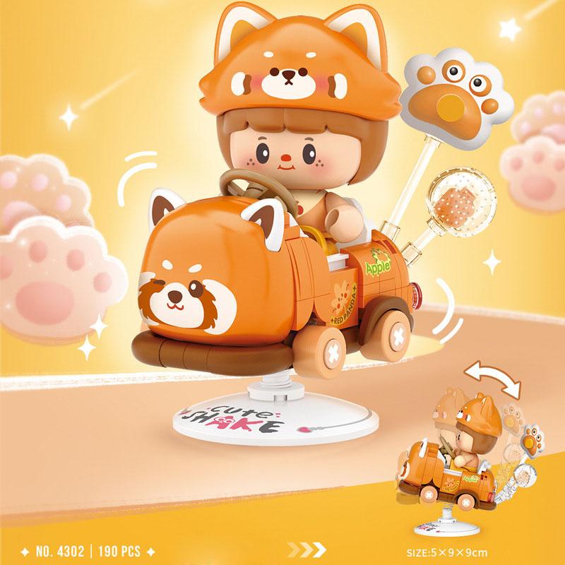 

Idea Cute Shake Animation Animal Small Kiddie Ride Small Block Game Desktop Ornament Construction Brick Figures Toys For Kids Gifts