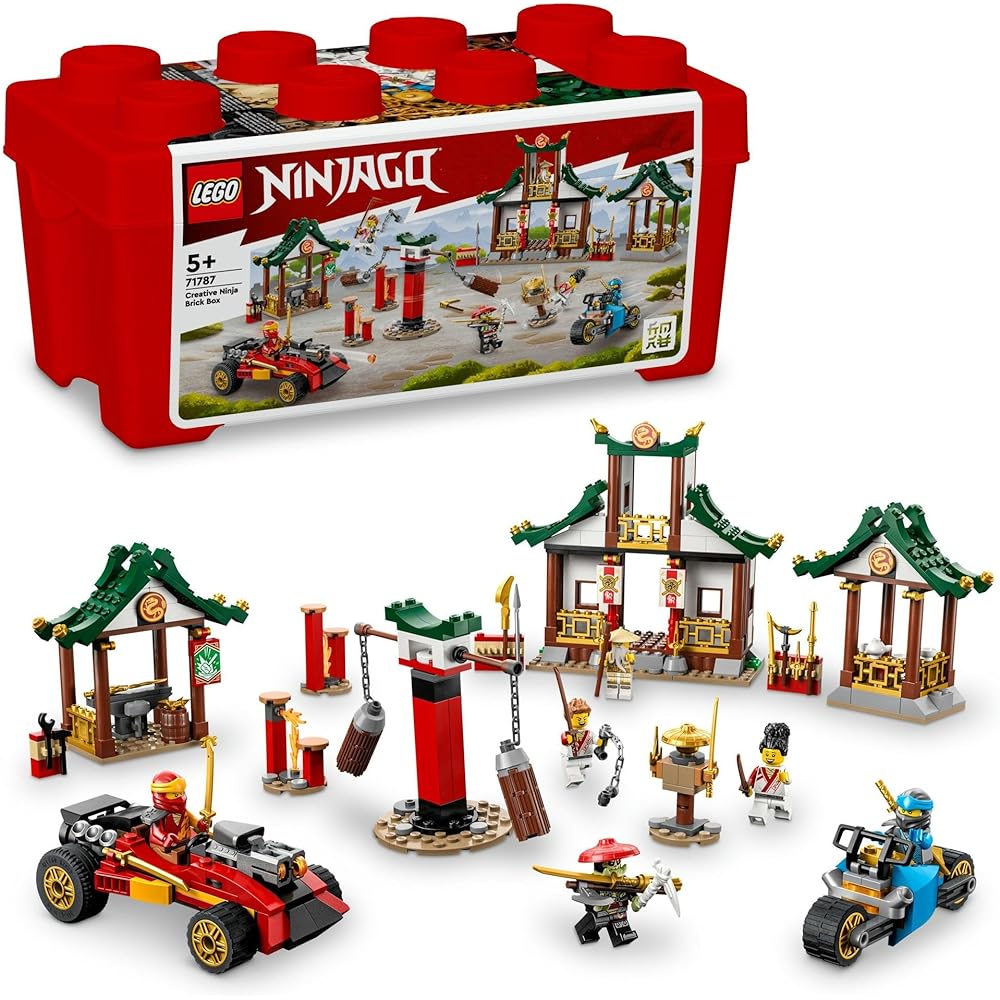 LEGO Ninjago Ninja Idea Box Gift 71787 Building Blocks Toy for Boys Ages 5 and Up