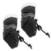 4Pcs Protective Dog Rain Boots Slip-Resistant Outsole Easy on Off Fit for Walking Jogging in Mud Size 1