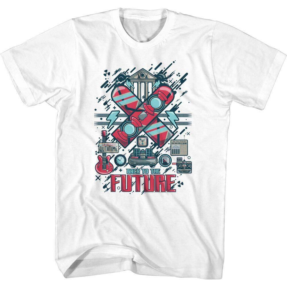

Back To The Future Collage White Unisex T-shirt