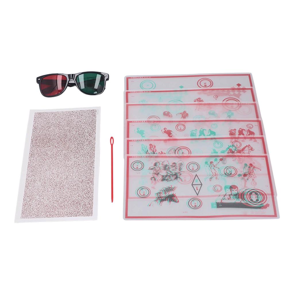 Red Green Fixed Vectograms Convergence Insufficiency Eye Training Low Vision Test Chart with