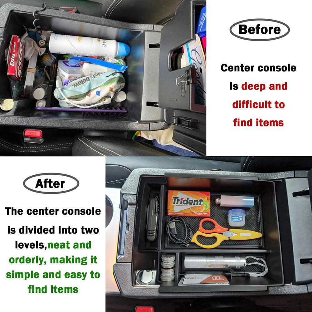 SixthSmoy Center Console Organizer for Toyota 4Runner 2010-2025 2025 2025 Accessories, Armrest Glove Box Storage Insert Tray