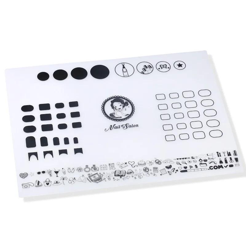 Nail Art Practice Table Mat Grs Silicone Nail Coloring Pad Nail Sticker Printing Nail Art Tool Coloring Pad Silicone Pad