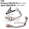 Custom Exhaust Tail Pipe for Sprint 125ie/150 3V (2021-2023) Motorcycles