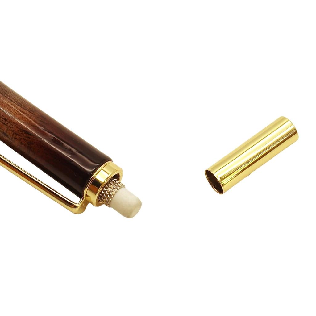 Shape Musical Instrument Paint Wooden Shaft Mechanical Knock Gift TGT202 Pencil, Type, 0.5mm [Walnut]