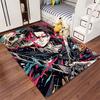 Skull Warrior Anime Art Carpet suitable as a non-slip mat for the living room or bedroom sofa