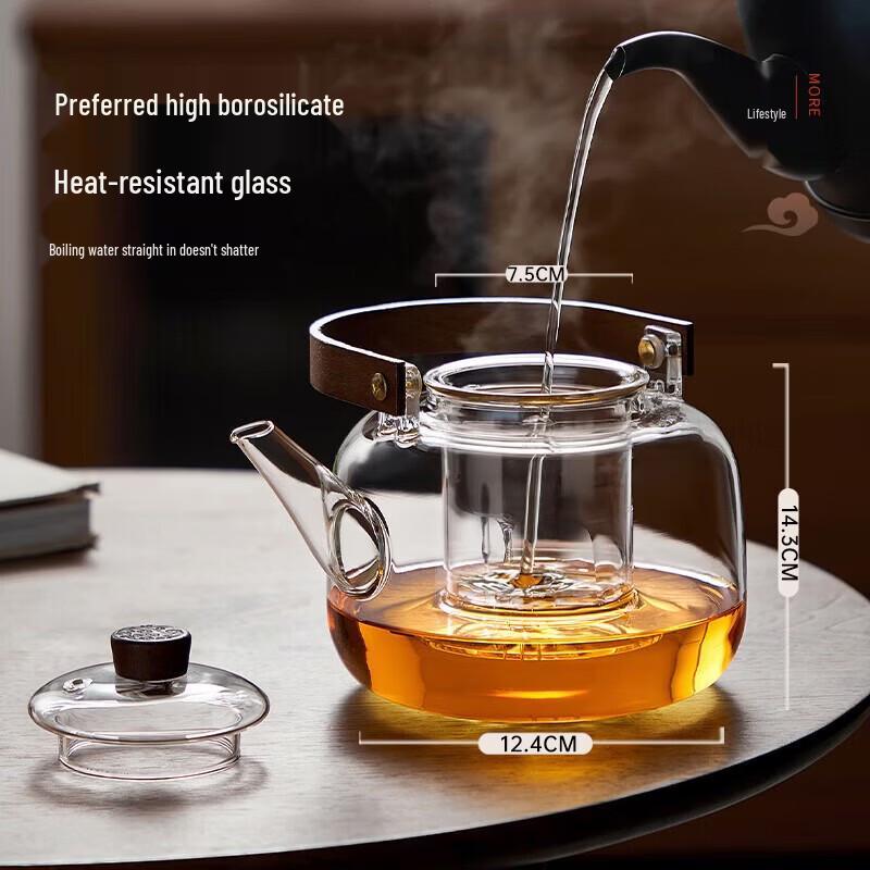 YIHUTEA Mingyuan High-Temperature Boiling Glass Teapot
