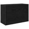 VidaXL Black Wall-Mounted Bathroom Cabinet 60x25x40 Cm Engineered Wood 860068