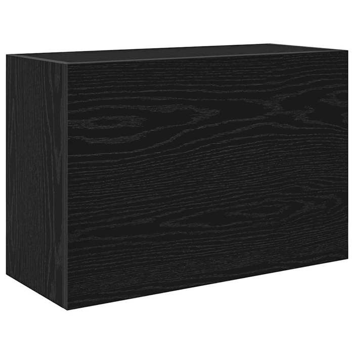 VidaXL Black Wall-Mounted Bathroom Cabinet 60x25x40 Cm Engineered Wood 860068