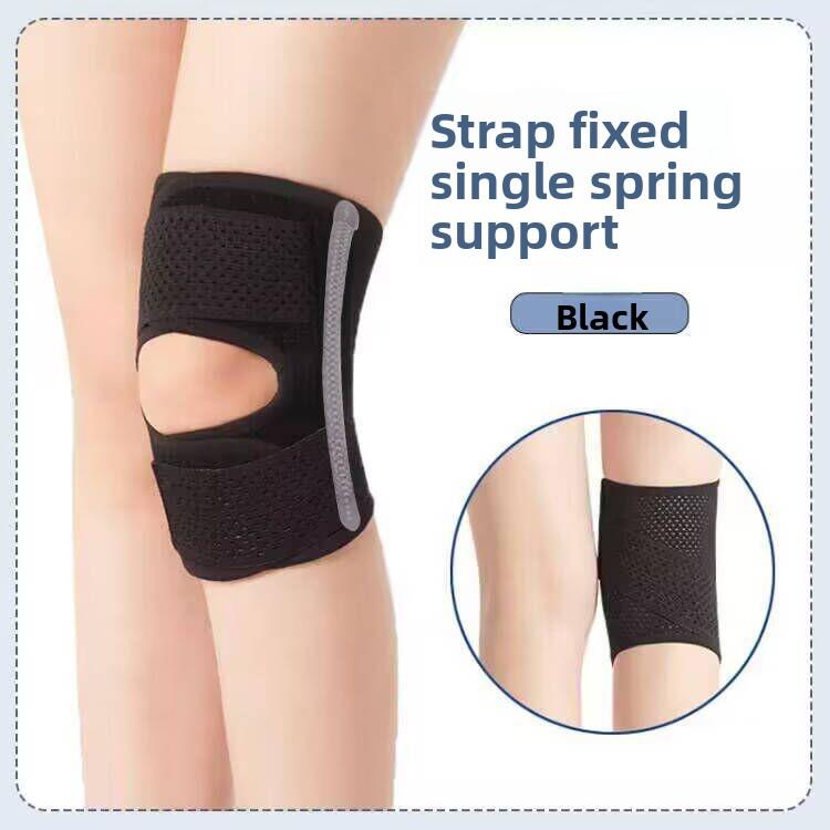 Sport Knieschoner Basketball Laufen Riemen Druckbeaufschlagte Beinpolster Federstütze Meniskus Patella Riemen Knieschoner
