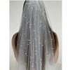 2 Tiers Blusher White Pearls Drop Veil New Bridal Veil  Sewing DIY Crafts